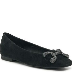 Vince Camuto | Black Slip On Flats 7.5 Square Toe‎